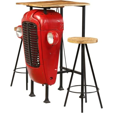 Meuble De Bar 3 Pcs Bois Massif De Manguier 60x60x107 Cm VidaXL 3 Meuble De Bar 3 Pcs Bois Massif De Manguier 60x60x107 Cm VidaXL