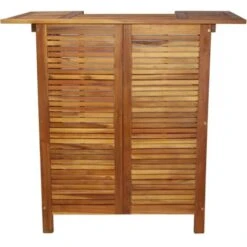 Table De Bar 110 X 50 X 105 Cm Bois D'acacia Massif VidaXL -Homcomes Boutique 10651370 4
