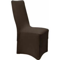 Beautissu Lot De 4 Housses Leona Pour Chaise Marron -Homcomes Boutique 11671230 4