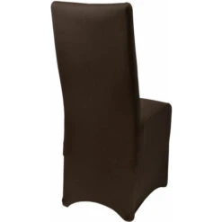 Beautissu Lot De 4 Housses Leona Pour Chaise Marron -Homcomes Boutique 11671230 5