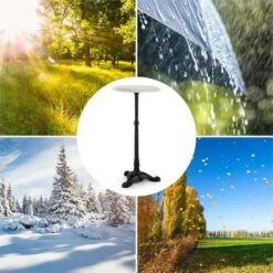 Patras-XS Table De Bistrot Plateau Ø 30cm Fonte & Marbre Blanc -Homcomes Boutique 12990280 5