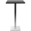 Table De Bar Design Carrée Noire L60 Cm JORY -Homcomes Boutique 13151005 1