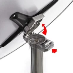 Table Bistro Haute De Bar Aluminium Pliable Réglage En Hauteur 74/114cm Ø60cm Meuble Terrasse Salon 10 Table Bistro Haute De Bar Aluminium Pliable Réglage En Hauteur 74/114cm Ø60cm Meuble Terrasse Salon -Homcomes Boutique 13875324 4