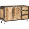 Buffet 140 X 40 X 80 Cm Bois De Manguier Massif VidaXL -Homcomes Boutique 14790372 1