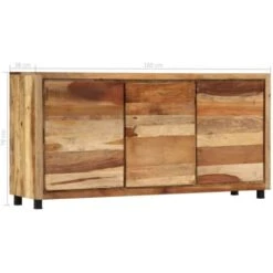 Armoire Latérale 160 X 38 X 79 Cm Bois De Récupération Massif VidaXL -Homcomes Boutique 14790396 3