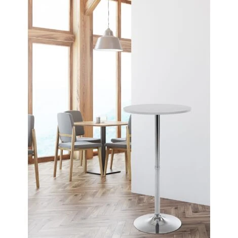 Table Haute Ronde Ø 60 Cm Blanc 5 Table Haute Ronde Ø 60 Cm Blanc – Image 3