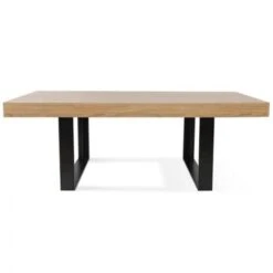 Table à Manger PHOENIX 10 Personnes Bois Et Noir 225 Cm -Homcomes Boutique 14930206 3