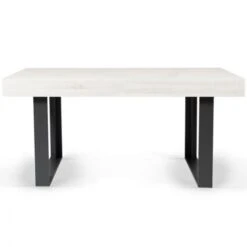Table à Manger PHOENIX 6 Personnes Bois Gris 160 Cm -Homcomes Boutique 15092128 3