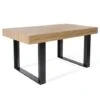 Table à Manger PHOENIX 6 Personnes Bois Et Noir 160 Cm 1 Table à Manger PHOENIX 6 Personnes Bois Et Noir 160 Cm -Homcomes Boutique 15092129 1