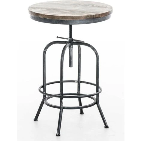 Table De Bar Brighton Ø 60 Cm Antique Argenté 4 Table De Bar Brighton Ø 60 Cm Antique Argenté – Image 2