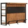 Bar Métal Et Acacia Style Industriel - WORKSHOP -Homcomes Boutique 15934450 1
