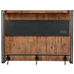 Bar Métal Et Acacia Style Industriel - WORKSHOP -Homcomes Boutique 15934450 3