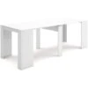Skraut Home - Table Console Extensible +rallonges Jusqu'à 237 Cm - 78 X 90 X 50 Cm - Blanc -Homcomes Boutique 16949519 1