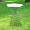 Table Haute Mange Debout Pliante Grand Plateau 80 Cm - Hauteur 1,10M - Table Pliante Mange Debout Grande Capacité Idéal Pour Cérémonies Et Mariages