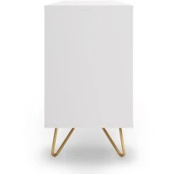 ELOISE - Buffet Enfilade Blanc équipé De 3 Tiroirs Et 2 Portes -Homcomes Boutique 18382193 5