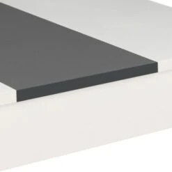 Table à Manger ROZY 4 Personnes Blanche Et Grise 110 Cm -Homcomes Boutique 18400125 4