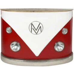 Meuble Bar Rouge Avec Plateau En Bois De Manguier Combi