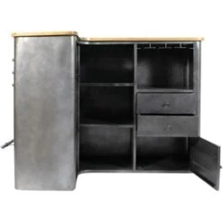 Meuble Bar En Angle En Métal Locker -Homcomes Boutique 18479436 4