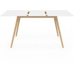 Table Scandinave Extensible INGA 120-160 Cm Blanche -Homcomes Boutique 18592505 3