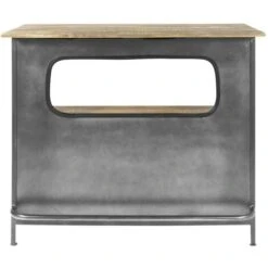 Meuble Bar En Métal Gris Arsène