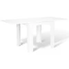 Table à Manger Extensible DONA 6-8 Personnes Blanche 80-160 Cm -Homcomes Boutique 18777852 1