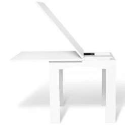 Table à Manger Extensible DONA 6-8 Personnes Blanche 80-160 Cm -Homcomes Boutique 18777852 3