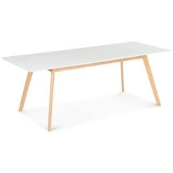 Table Scandinave Extensible INGA 160-200 Cm Blanche
