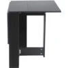 Table Pliante Noir Style Contemporain 4-6 Personnes Pour Cuisine Salle à Manger Salon