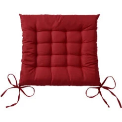 Beautissu Lot De 4 Galettes De Chaise Lea Rouge Foncé -Homcomes Boutique 23465811 3