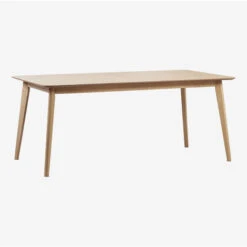 Table De Salle à Manger Rectangulaire Extensible En Bois (180-230X100 Cm) Ebis SKLUM