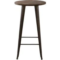 Table De Bar Ronde 2 Personnes En Bois D60 Cm - Chimie -Homcomes Boutique 24448863 5