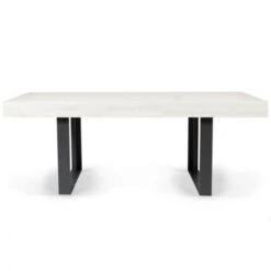 Table à Manger Extensible PHOENIX 6-10 Personnes Bois Et Gris 160-200 Cm -Homcomes Boutique 26515936 3