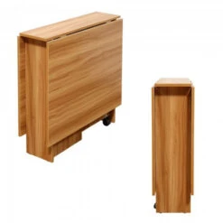 Table De Cuisine Pliable Sur Roulettes -Homcomes Boutique 27295891 5