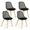 Lot De 4 Chaises MANDY Noires Pour Salle à Manger -Homcomes Boutique 27748436 1