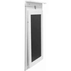 QUISO - Table Murale Pliante Blanche Avec Tableau Ardoise -Homcomes Boutique 31071294 3
