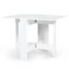 Table Console Pliable EDI 2-4 Personnes Bois Blanc -Homcomes Boutique 35491486 1