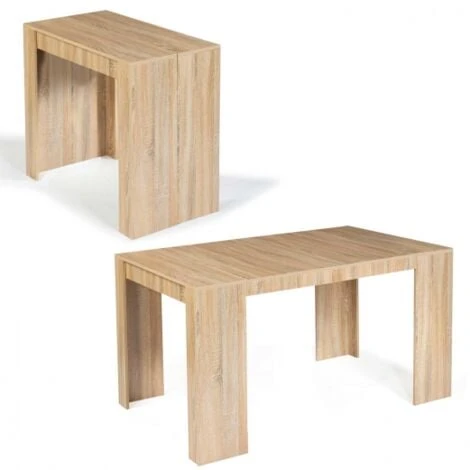 Table Console Extensible ORLANDO 6 Personnes 140 Cm Bois Façon Hêtre 3 Table Console Extensible ORLANDO 6 Personnes 140 Cm Bois Façon Hêtre