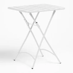 Table Pliante En Acier (60x60 Cm) Janti SKLUM Blanc