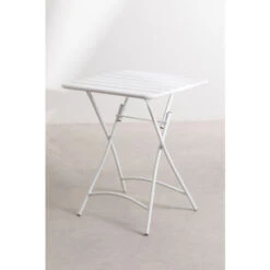 Table Pliante En Acier (60x60 Cm) Janti SKLUM Blanc -Homcomes Boutique 40304494 3