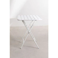 Table Pliante En Acier (60x60 Cm) Janti SKLUM Blanc -Homcomes Boutique 40304494 4