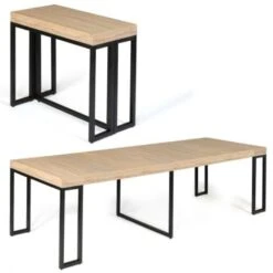 Table Console Extensible TORONTO 14 Personnes 300 Cm Design Industriel