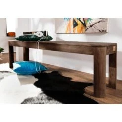 Banc 140x35 Palissandre Teinté Smoked Cherry TORONTO 130 -Homcomes Boutique 43597504 3