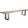 Banc 235x38cm - Bois D'acacia Laqué (Natural Stone) - FREEFORM 136