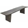 Banc 200x38 Acacia Laqué Gris Taupe PURE ACACIA 419