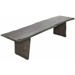 Banc 200x38 Acacia Laqué Gris Taupe PURE ACACIA 419