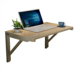 Table Murale Rabattable 60 X 40 Cm Table Murale Rabattable En Bois Table Murale À Abattant En Bois Table À Manger Robuste Pour Enfants -Homcomes Boutique 45300735 3