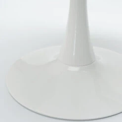 Table Ronde 120cm Salle à Manger Restaurant Effet Marbre Tulip Murmar 120 Couleur: Blanc -Homcomes Boutique 45340458 4