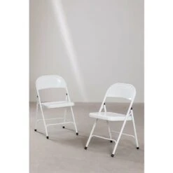 Pack 2 Chaises Pliantes Ukla SKLUM Blanc -Homcomes Boutique 45371504 3