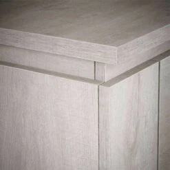 Buffet 2 Portes 3 Tiroirs Chêne Beige - TOULOUSE - L 205 X L 42 X H 87 Cm -Homcomes Boutique 45792539 4