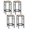 Lot De 4 Tabourets De Bar DETROIT Design Industriel -Homcomes Boutique 46281007 1
